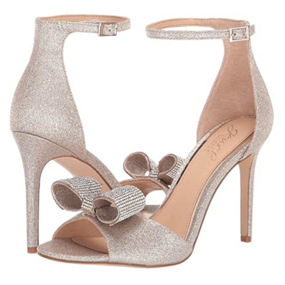 Light gold evening heels